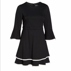 Black Bell Sleeve Dress